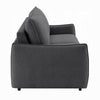 Jona Convertible Sofa with Pullout Queen Bed | Charcoal Gray Chenille | 78"