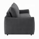 Jona Convertible Sofa with Pullout Queen Bed | Charcoal Gray Chenille | 78"