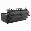 Jona Convertible Sofa with Pullout Queen Bed | Charcoal Gray Chenille | 78"