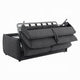 Jona Convertible Sofa with Pullout Queen Bed | Charcoal Gray Chenille | 78"