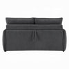 Jona Convertible Sofa with Pullout Queen Bed | Charcoal Gray Chenille | 78"