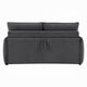 Jona Convertible Sofa with Pullout Queen Bed | Charcoal Gray Chenille | 78"