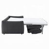 Jona Convertible Sofa with Pullout Queen Bed | Charcoal Gray Chenille | 78"
