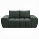 Joe Compressed Sofa | Track Arms | Grid Tufted Green Linen | 76"