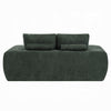 Joe Compressed Sofa | Track Arms | Grid Tufted Green Linen | 76"