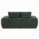 Joe Compressed Sofa | Track Arms | Grid Tufted Green Linen | 76"
