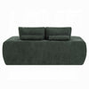 Joe Compressed Sofa | Track Arms | Grid Tufted Green Linen | 76"