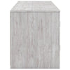 Cany TV Media Console with Firplace Option | 2 Doors | Whitewash | 71"