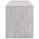 Cany TV Media Console with Firplace Option | 2 Doors | Whitewash | 71"