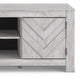 Cany TV Media Console with Firplace Option | 2 Doors | Whitewash | 71"