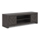 Cany TV Media Console with Firplace Option | 2 Doors | Black | 71"