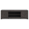 Cany TV Media Console with Firplace Option | 2 Doors | Black | 71"
