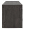 Cany TV Media Console with Firplace Option | 2 Doors | Black | 71"