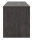 Cany TV Media Console with Firplace Option | 2 Doors | Black | 71"
