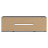 Cany TV Media Console with Firplace Option | 2 Doors | Black | 71"