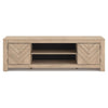 Cany TV Media Console with Firplace Option | 2 Doors | Tan Brown | 71"