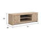Cany TV Media Console with Firplace Option | 2 Doors | Tan Brown | 71"