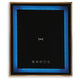 Rexy Accent Table with Built-In Speaker | Gold Metal | Black Mirror | 22"