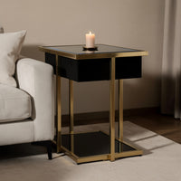 Black, Gold Finish