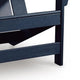 Eina Outdoor Adirondack Chair with Driftwood Tone Arms | Navy Blue