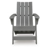 Covi Adirondack Outdoor Chair with Classic Slatted Back | Gray Wood