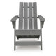 Covi Adirondack Outdoor Chair with Classic Slatted Back | Gray Wood