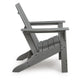 Covi Adirondack Outdoor Chair with Classic Slatted Back | Gray Wood