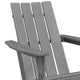 Covi Adirondack Outdoor Chair with Classic Slatted Back | Gray Wood