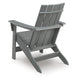 Covi Adirondack Outdoor Chair with Classic Slatted Back | Gray Wood