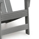 Covi Adirondack Outdoor Chair with Classic Slatted Back | Gray Wood