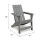 Covi Adirondack Outdoor Chair with Classic Slatted Back | Gray Wood