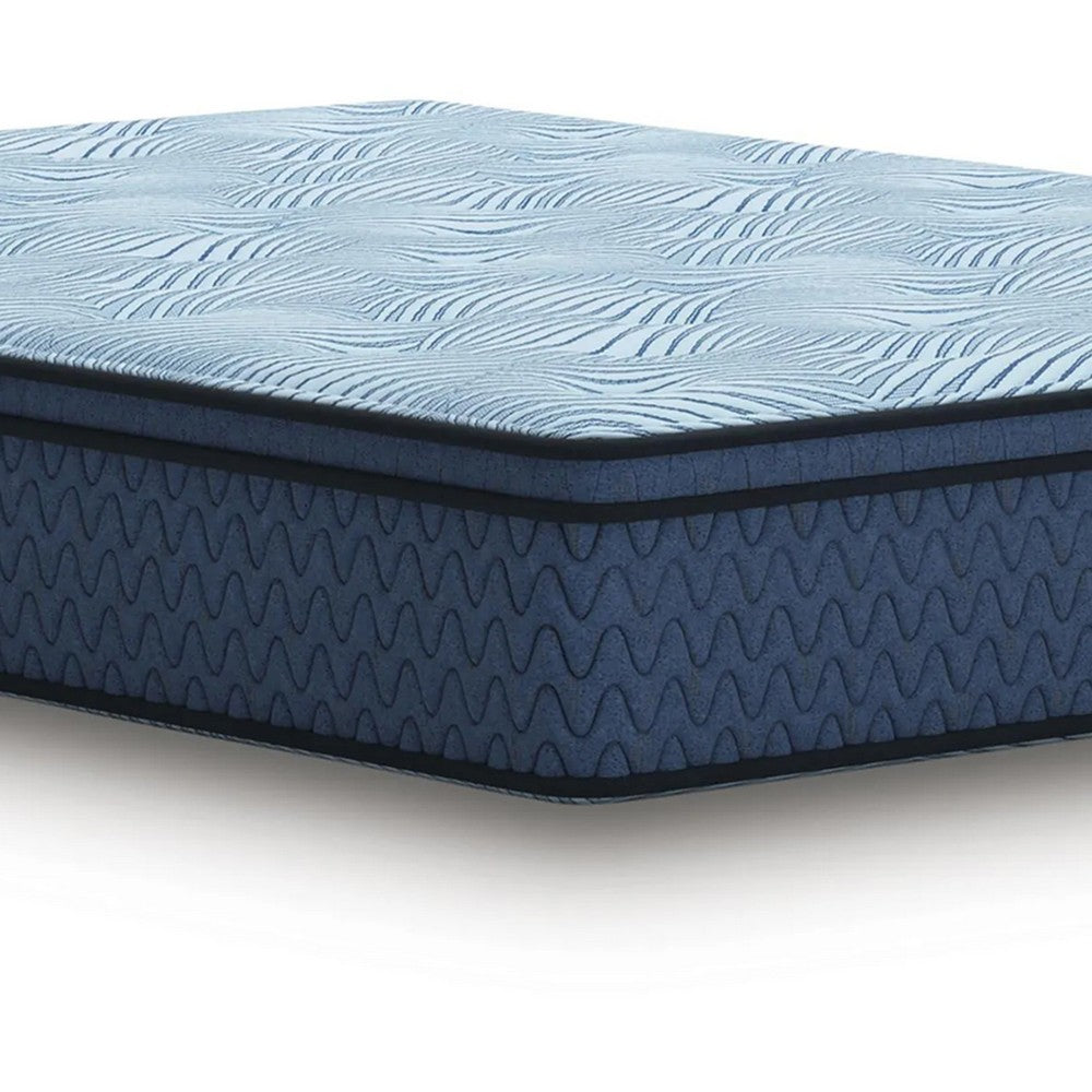 Pmy Hybrid Full Mattress | Gel Memory Foam | Edge Support System | Blue | 12"