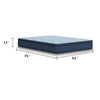 Pmy Hybrid Full Mattress | Gel Memory Foam | Edge Support System | Blue | 12"