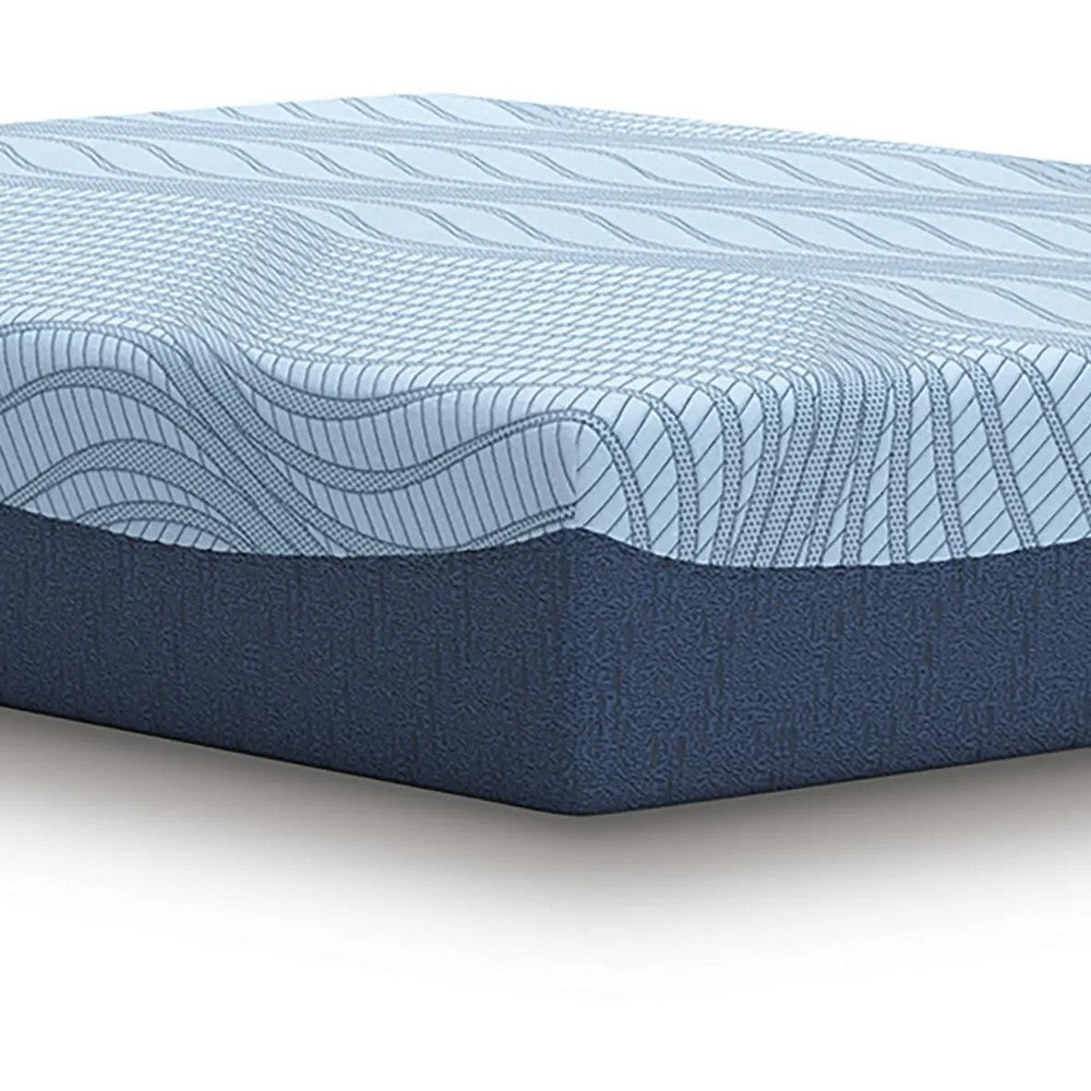 Ammy Memory Foam Full Mattress | Firm Foam Support | Light Blue | 10"