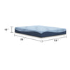 Ammy Memory Foam Full Mattress | Firm Foam Support | Light Blue | 10"