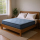 Pmy Hybrid Queen Mattress with Cooling Coil Support | Blue Polyester