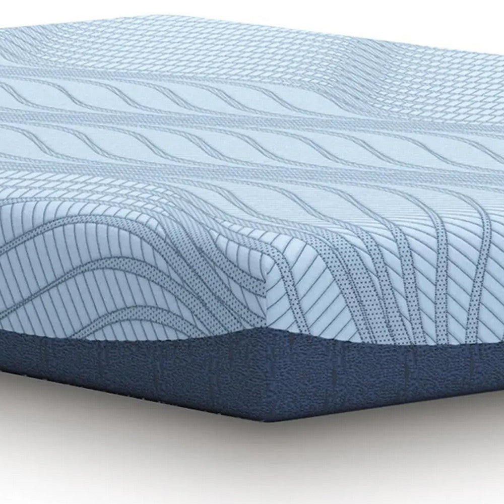 Ammy Memory Foam Queen Mattress | Firm Foam Support | Light Blue | 8"