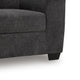 Lorry Accent Chair with Track Arms | Ebony Black Chenille 44"