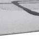 Davis 8 x10 Large Area Rug | Charcoal-Ivory Abstract Accents | Taupe Wool