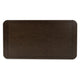 Kemu Rectangular Coffee Table with Open Frame Base | Dark Brown Wood | 56"