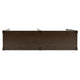 Kemu Sofa Console Table | 2 Adjustable Shelves | Dark Brown Wood 65"