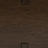 Kemu Sofa Console Table | 2 Adjustable Shelves | Dark Brown Wood 65"