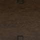 Kemu Sofa Console Table | 2 Adjustable Shelves | Dark Brown Wood 65"
