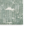 Cayo 8x10 Large Area Rug | Teal Abstract Linear Accents | White Polyester