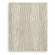 Bella 8x10 Large Area Rug with Abstract Linear Patterns | Beige-White