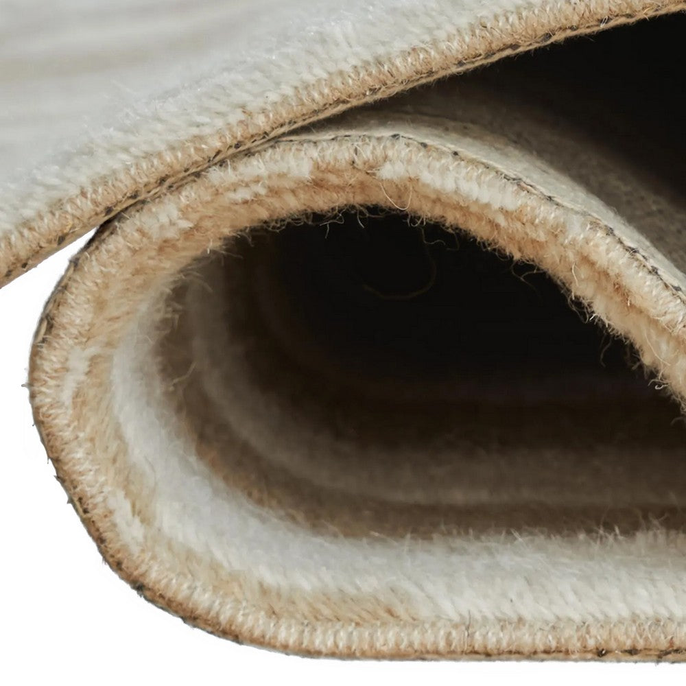 Bella 8x10 Large Area Rug with Abstract Linear Patterns | Beige-White