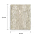 Bella 8x10 Large Area Rug with Abstract Linear Patterns | Beige-White