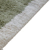 Abram 8x10 Large Area Rug with Green-Gray Geometric Blocks | Ivory