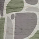 Abram 8x10 Large Area Rug with Green-Gray Geometric Blocks | Ivory