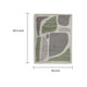 Abram 8x10 Large Area Rug with Green-Gray Geometric Blocks | Ivory